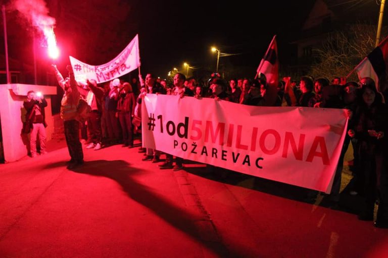 Седми протест у Пожаревцу