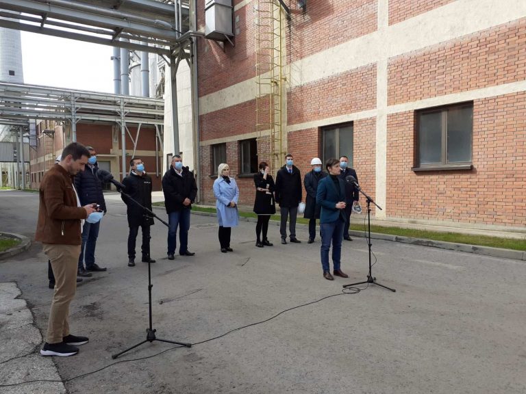 Делегација Владе Србије у обиласку Термоелектране  „Костолац Б“