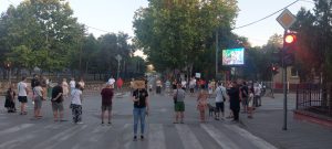 На раскрсници у Костолцу, 16 минута тишине