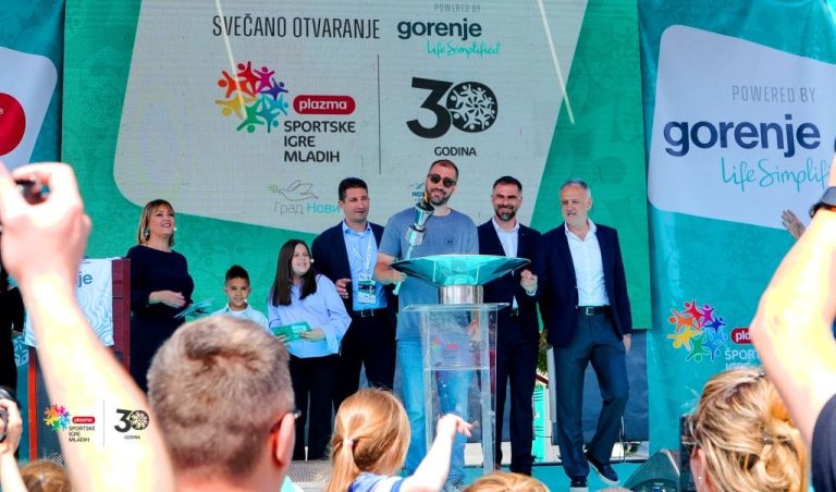 Отвoрeнa 13. сeзoнa Плaзмa Спoртских игaрa млaдих powered by Gorenje