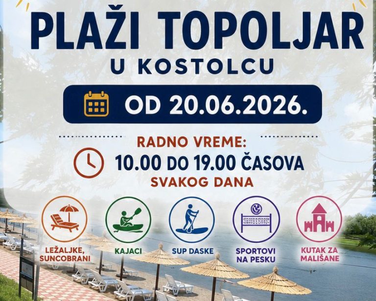 Све спремно за сезону на костолачкој плажи