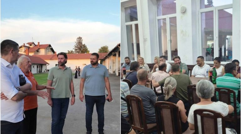 Пожаревачки напредњаци са мештанима Брадарца. Посетили и домаћинство Костића