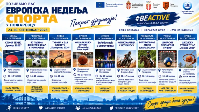 Почела Европска недеља спорта