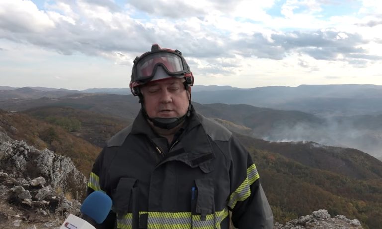 Жагубица: Угашен пожар на врху Здравча